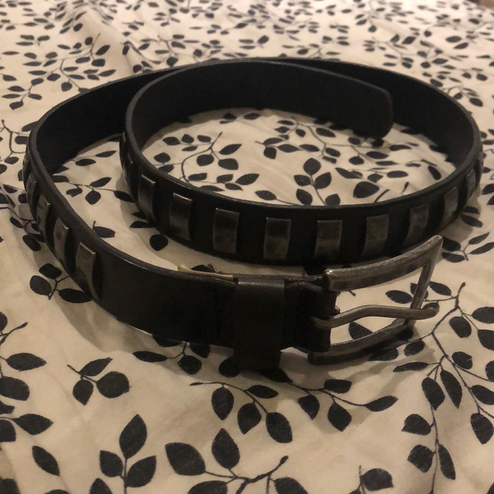 Leather belt